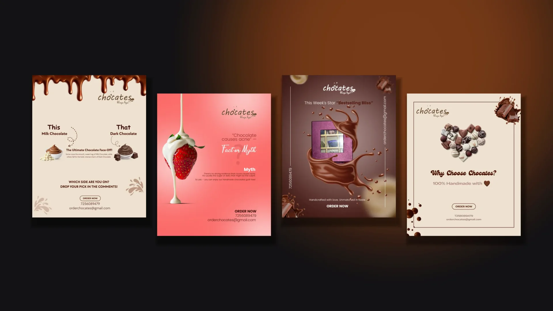 Chocates — handmade chocolate, served socially