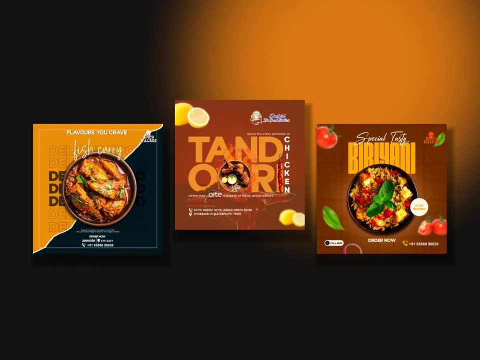 Spicy Village · Orchid – The Food Station — selected work